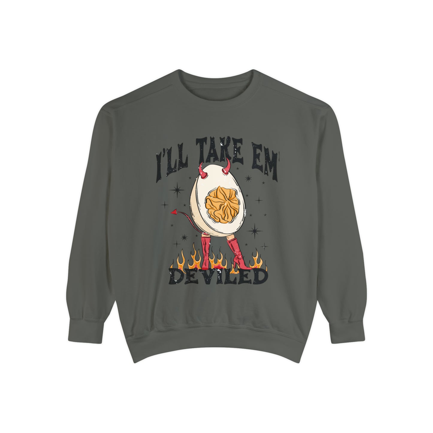 I'll Take Em Deviled Thanksgiving Comfort Colors Sweatshirt,