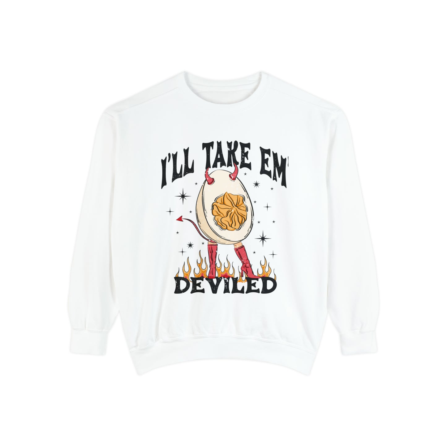 I'll Take Em Deviled Thanksgiving Comfort Colors Sweatshirt,