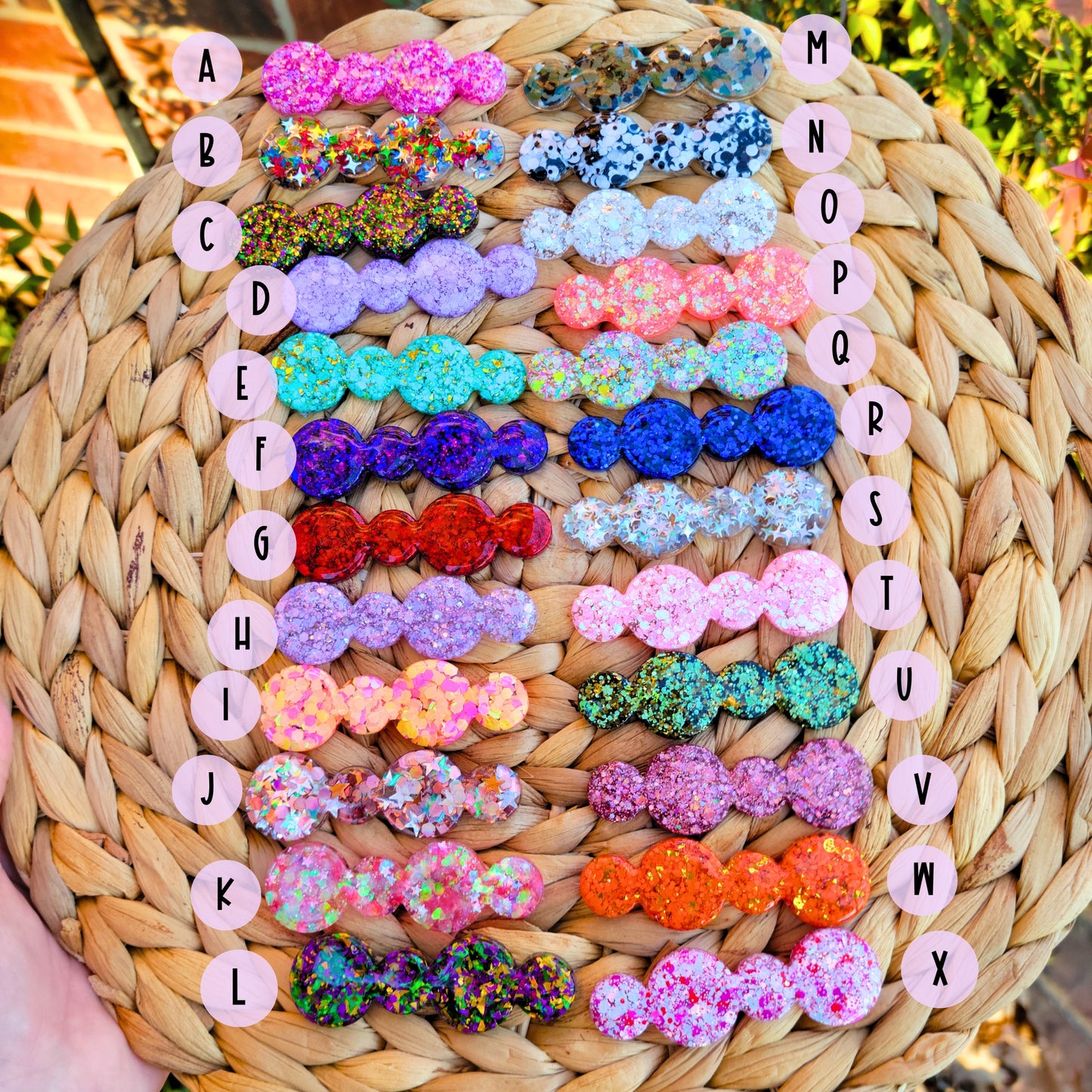 GLITTER HAIR Single Clip | Personalized & Custom Hair Clip for Gifts, Letter Beads