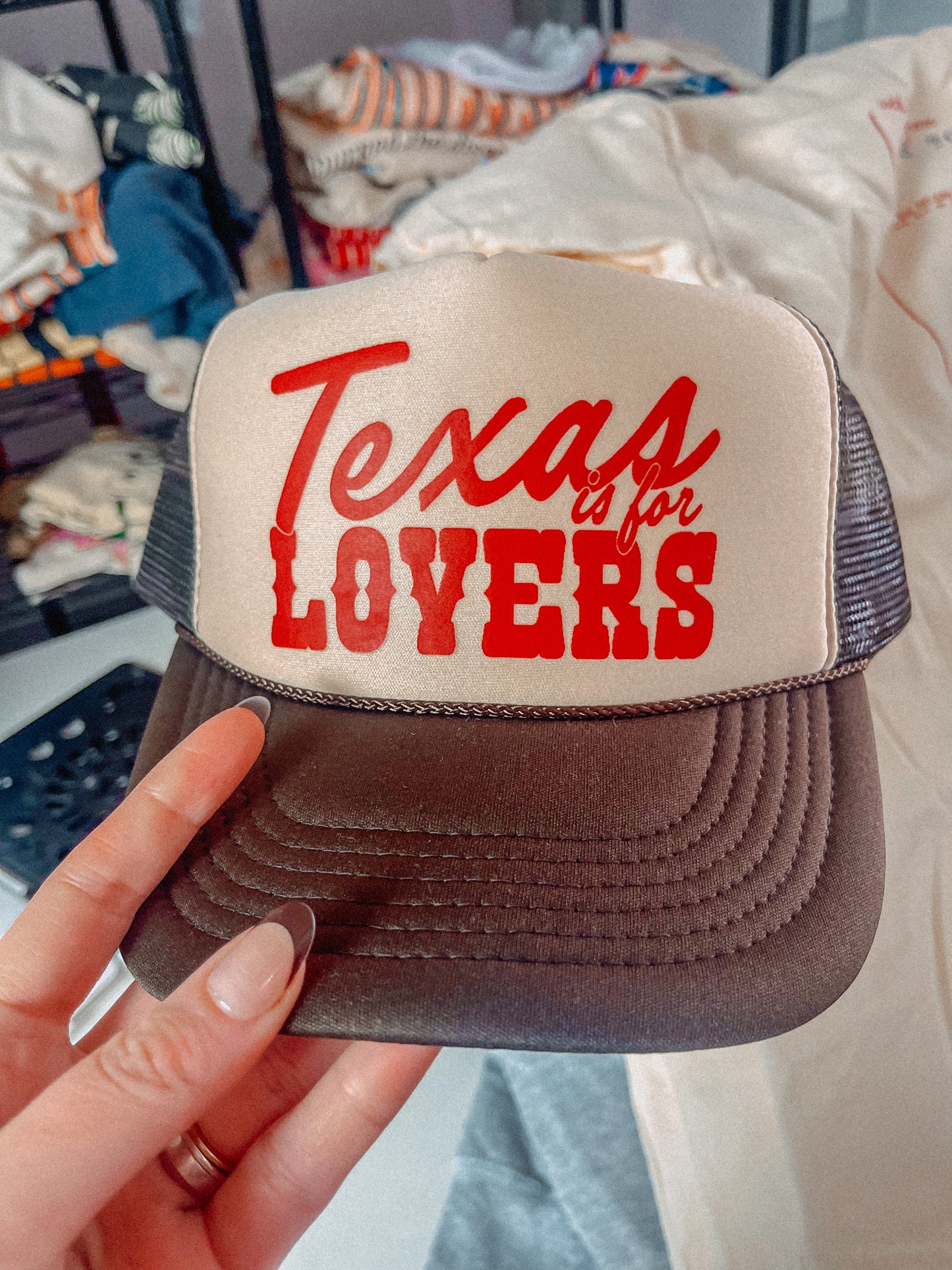 Underground Original Design: Texas is For Lovers, Western Trucker Hat