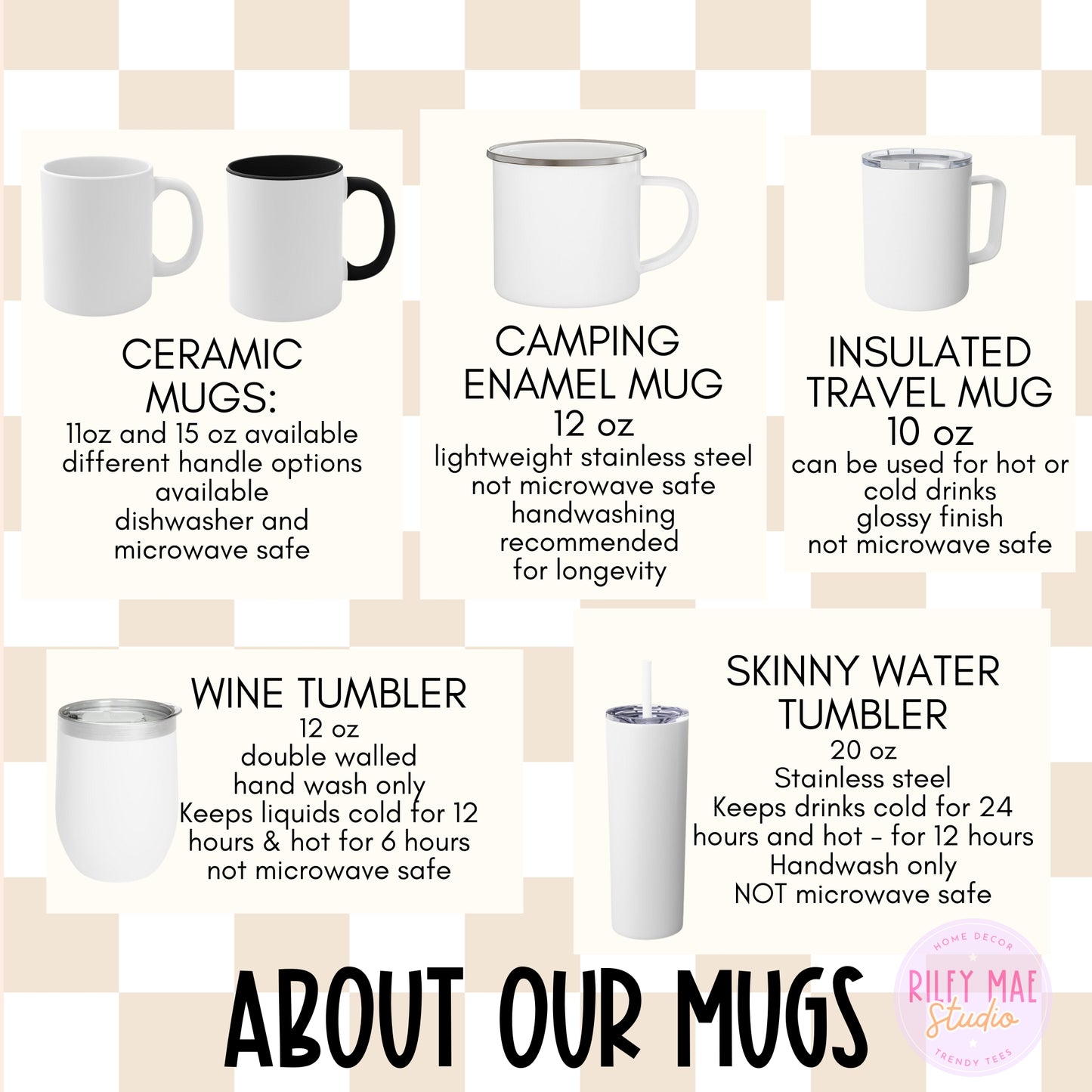 Back The Blue Floral Mug
