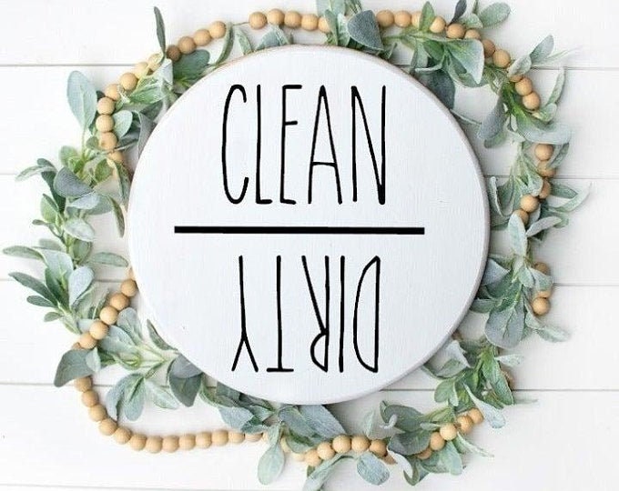 Rae Dunn Kitchen Dirty Clean Magnet