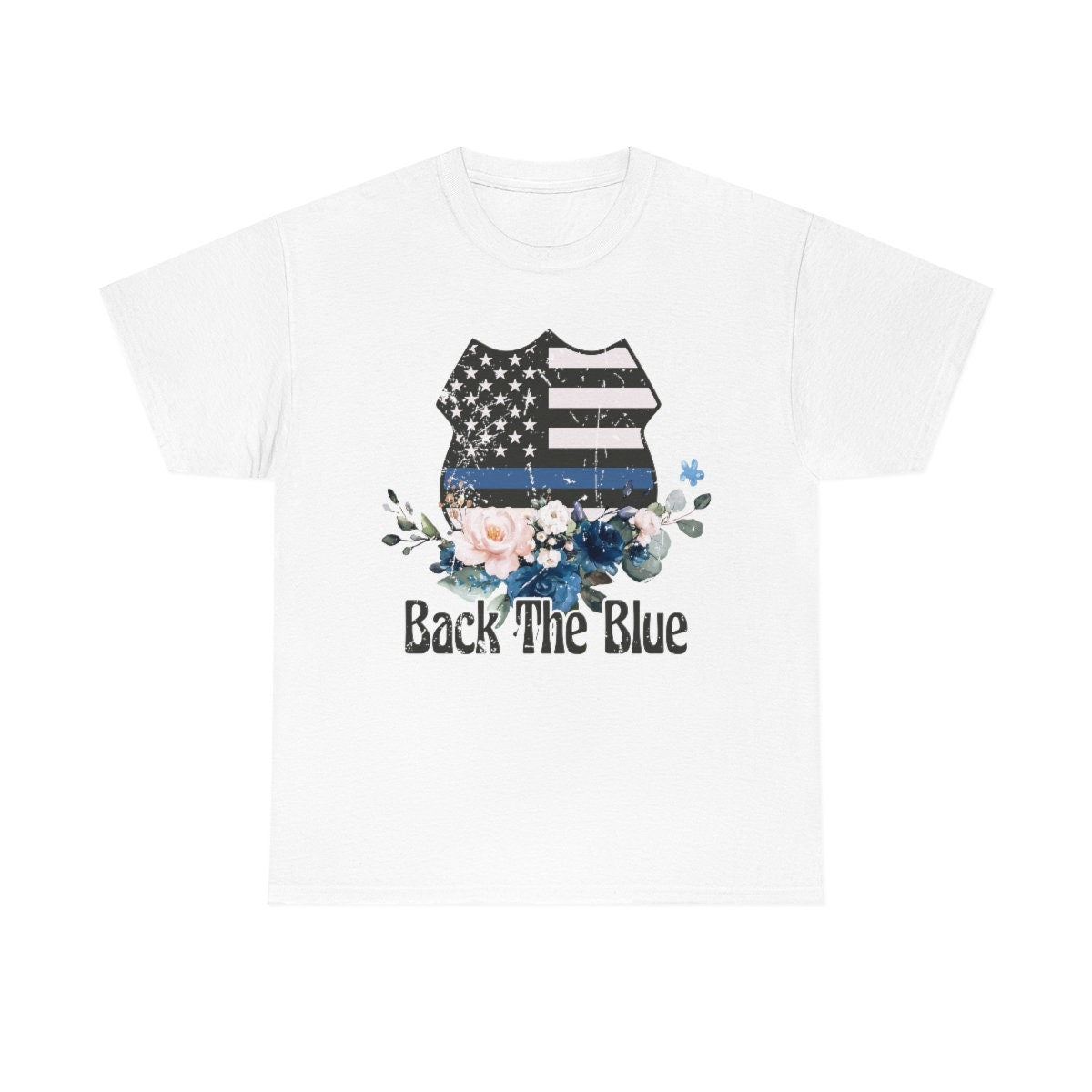Back The Blue Floral Shirt