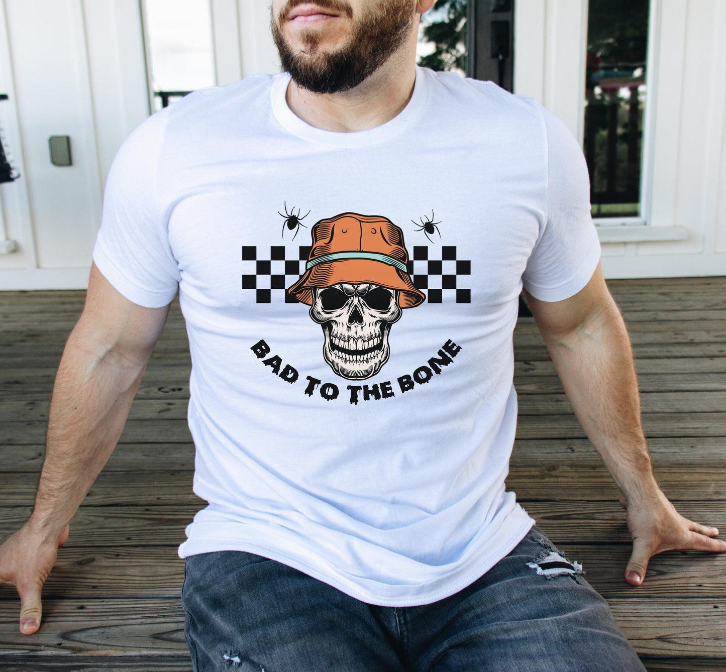 Bad To The Bone Halloween Shirt