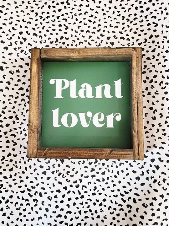 Plant Lover Retro Sign