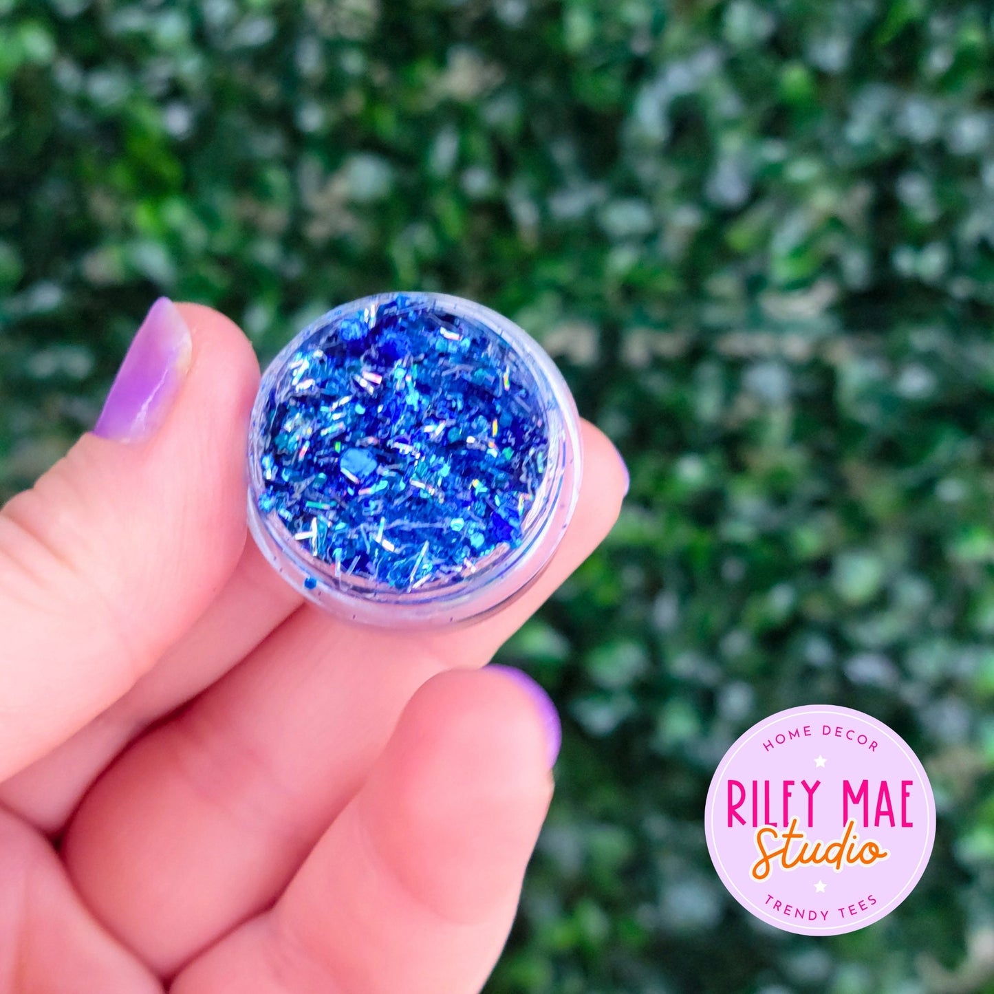 Blue Silver Festival Hair and Body Glitter