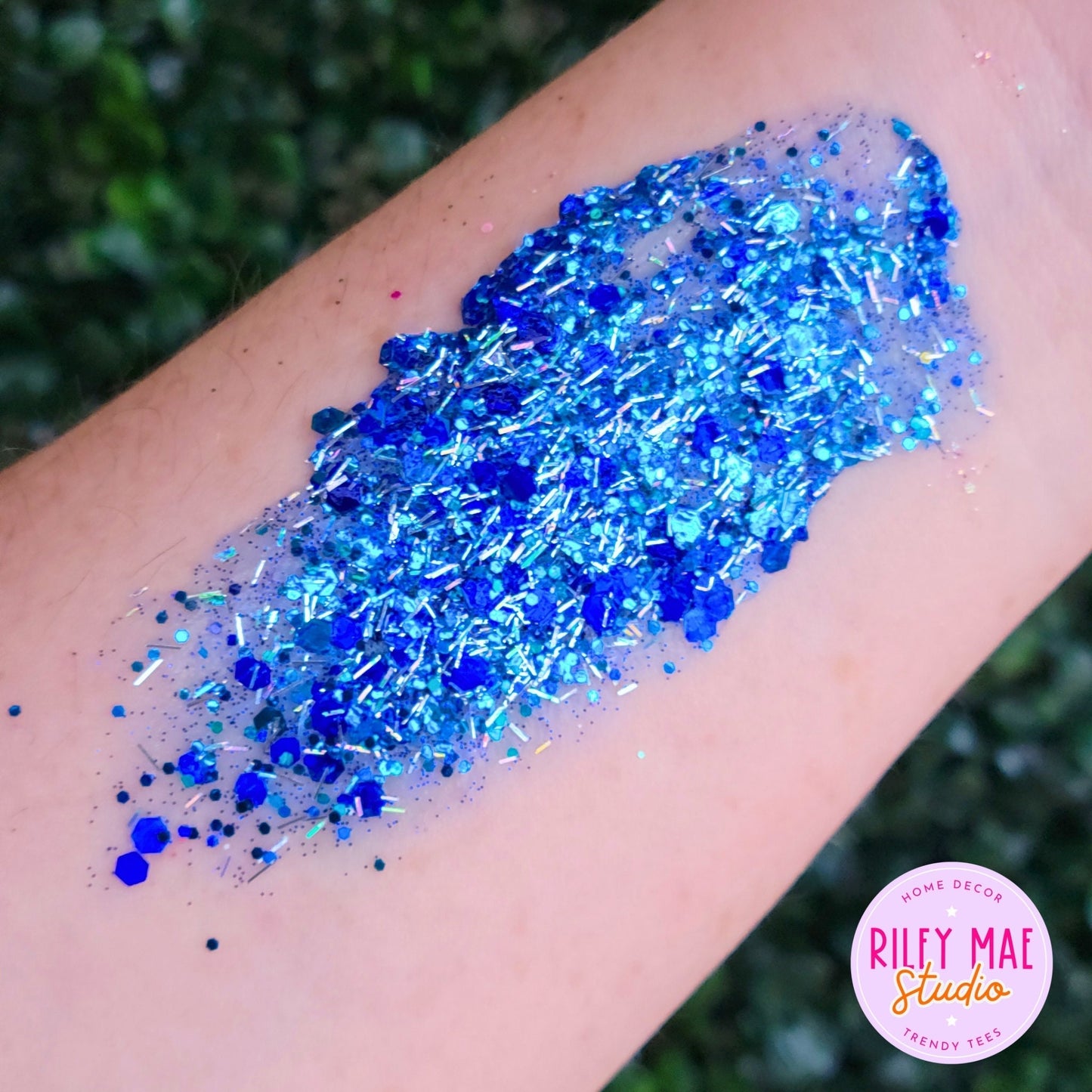 Blue Silver Festival Hair and Body Glitter