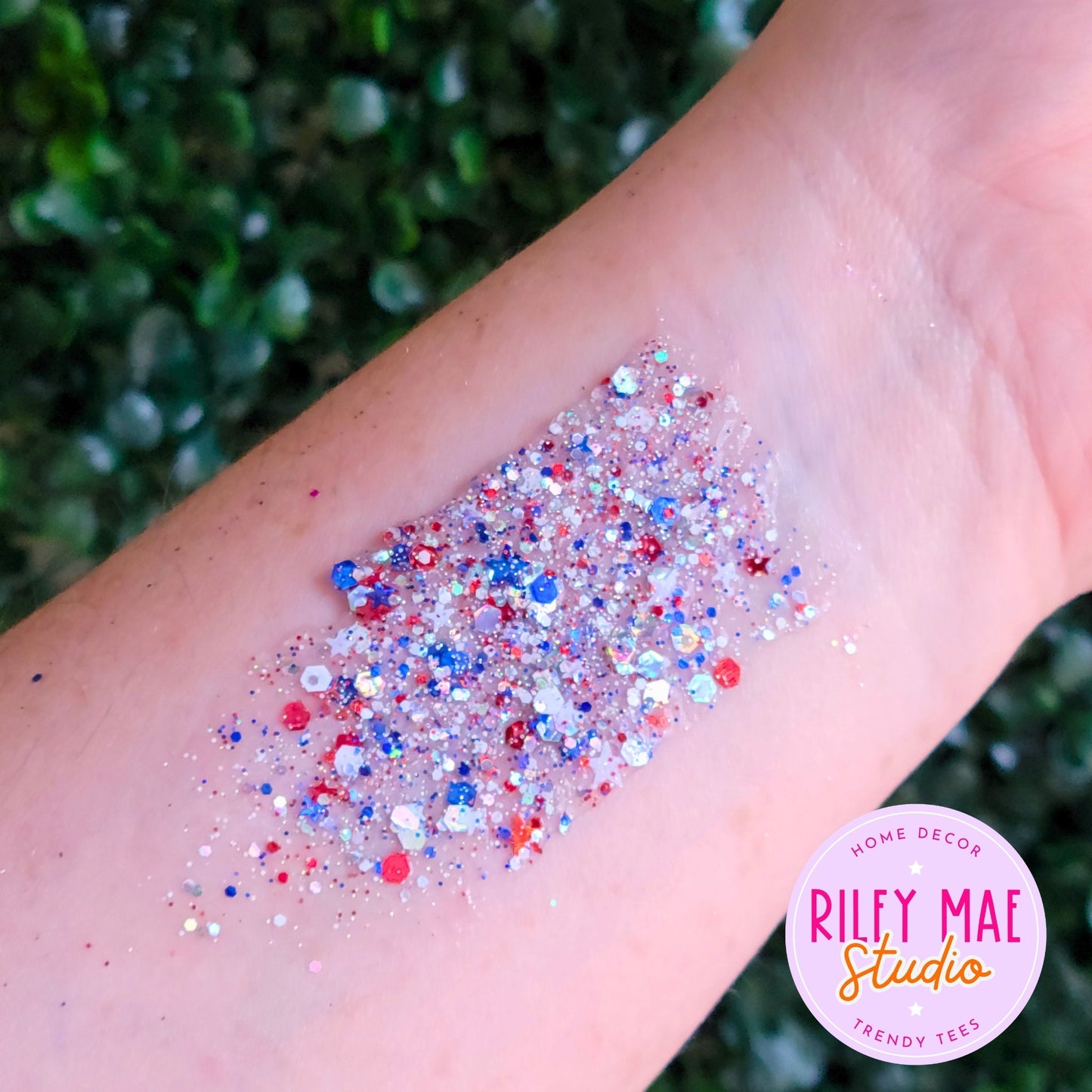 4th Of July Body Hair Glitter Gel