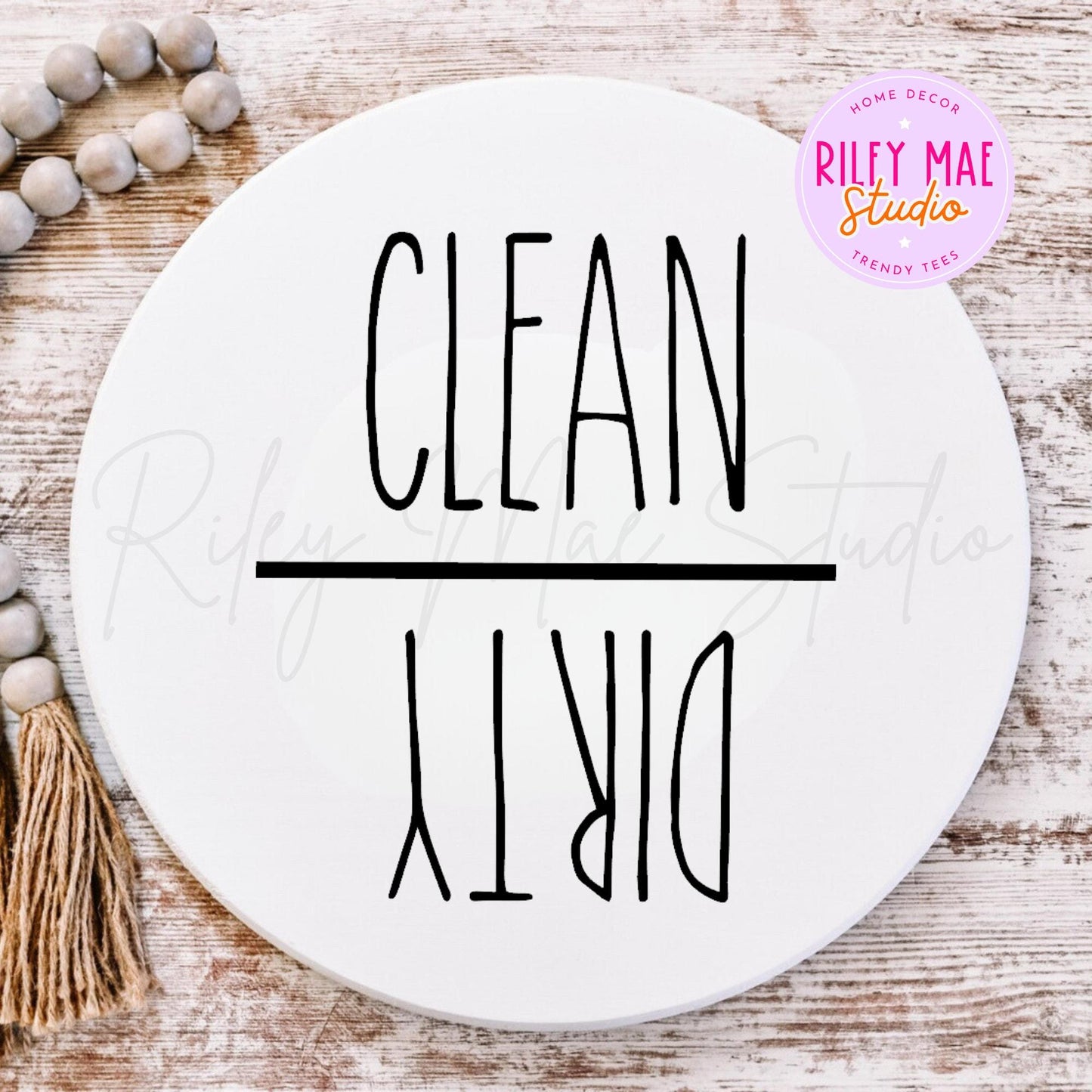 Dirty Clean Rae Dunn Kitchen Magnet