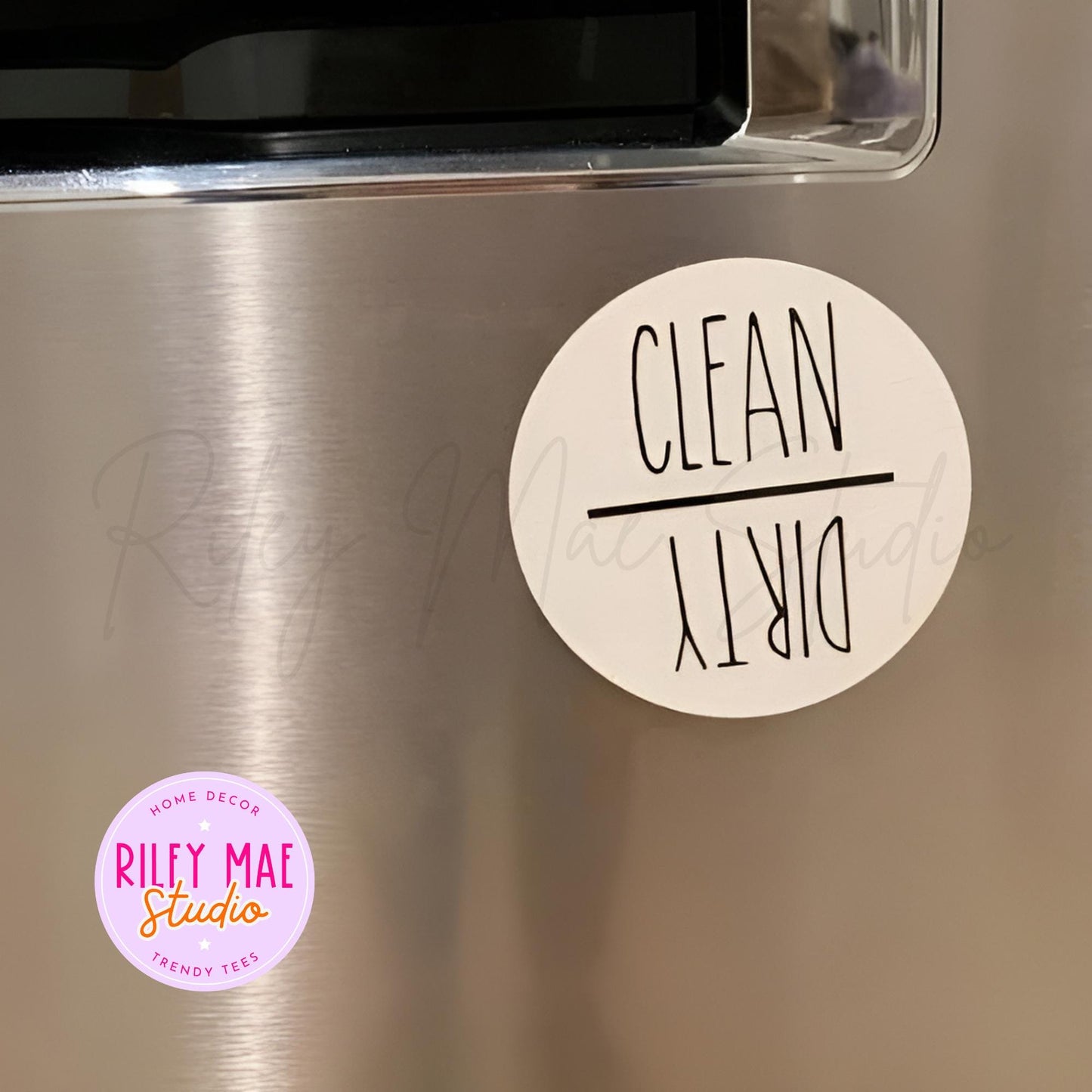 Rae Dunn Kitchen Dirty Clean Magnet