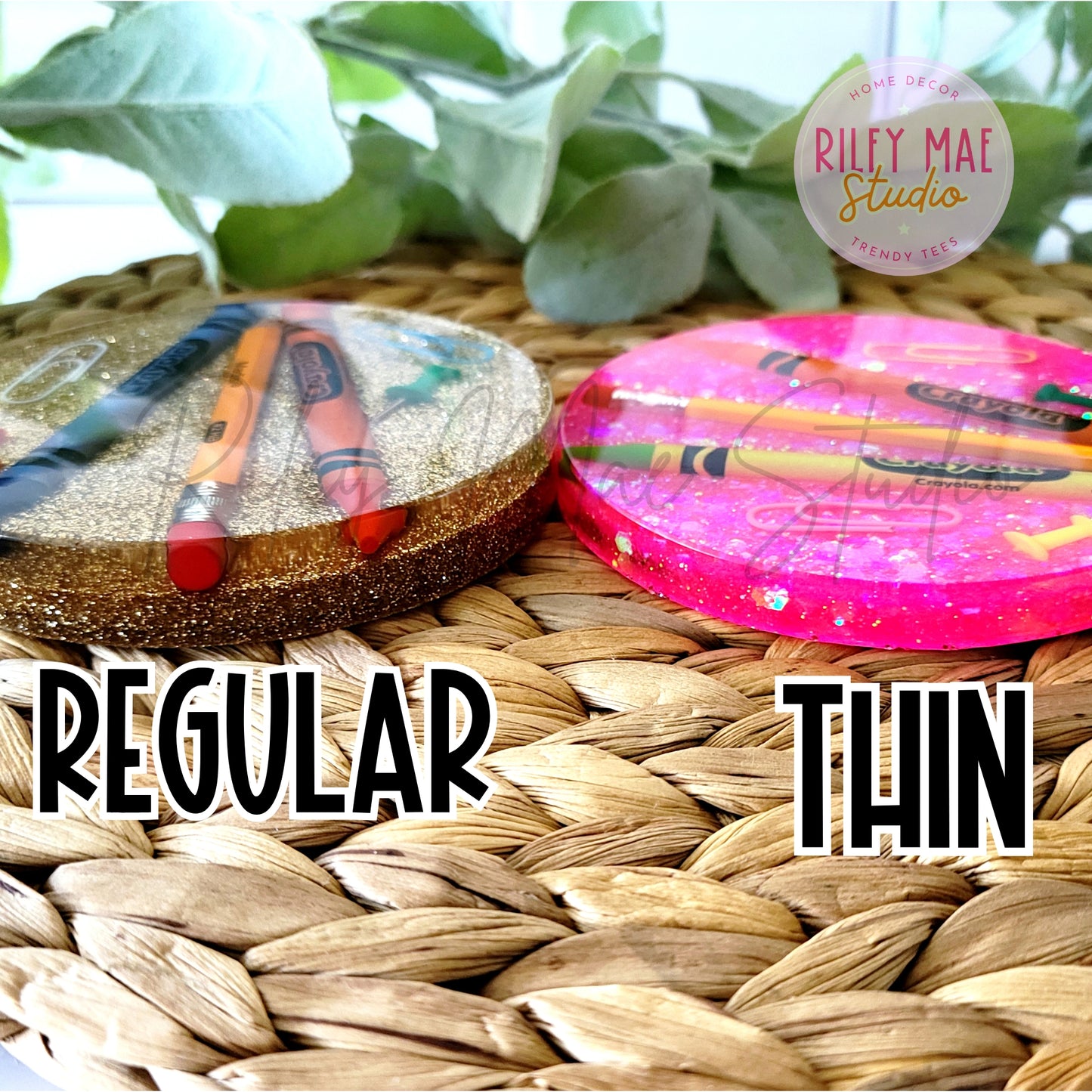 Personalized Teacher Appreciation Resin Coaster