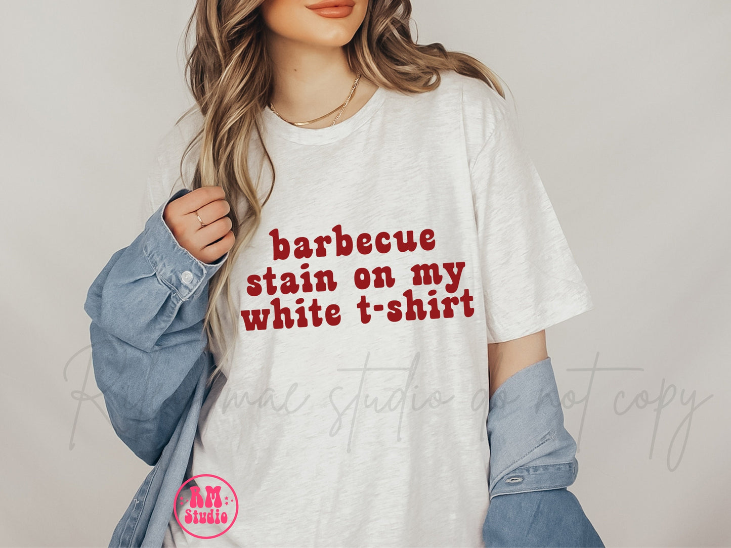 Barbecue Stain On My White T-Shirt