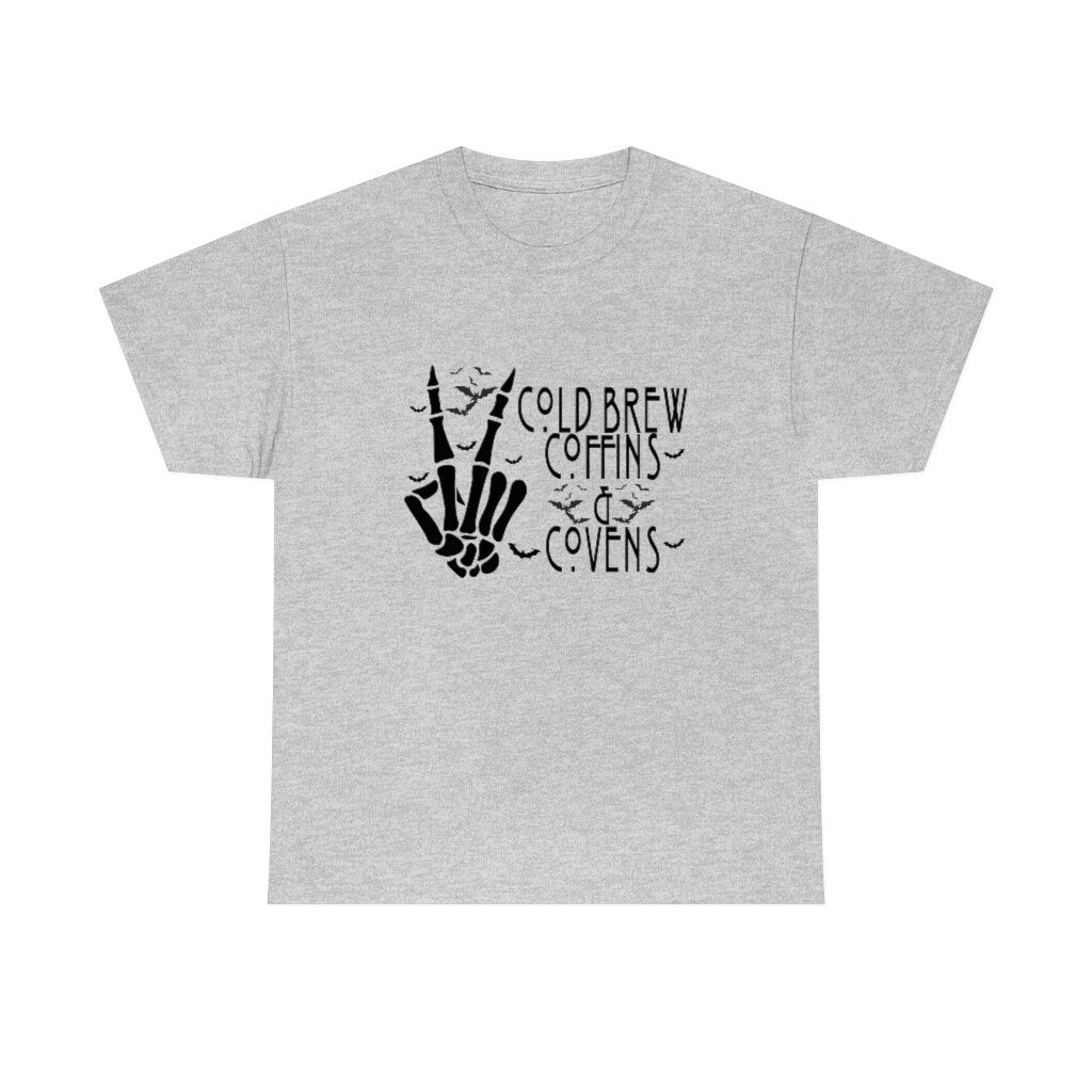 Cold Brews Coffins and Covens Shirt