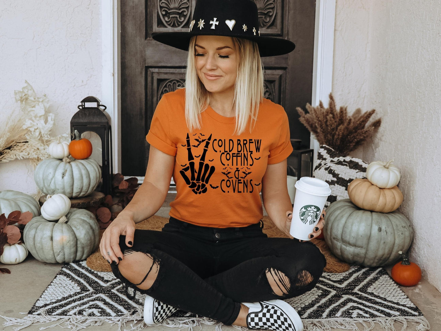 Cold Brews Coffins and Covens Shirt