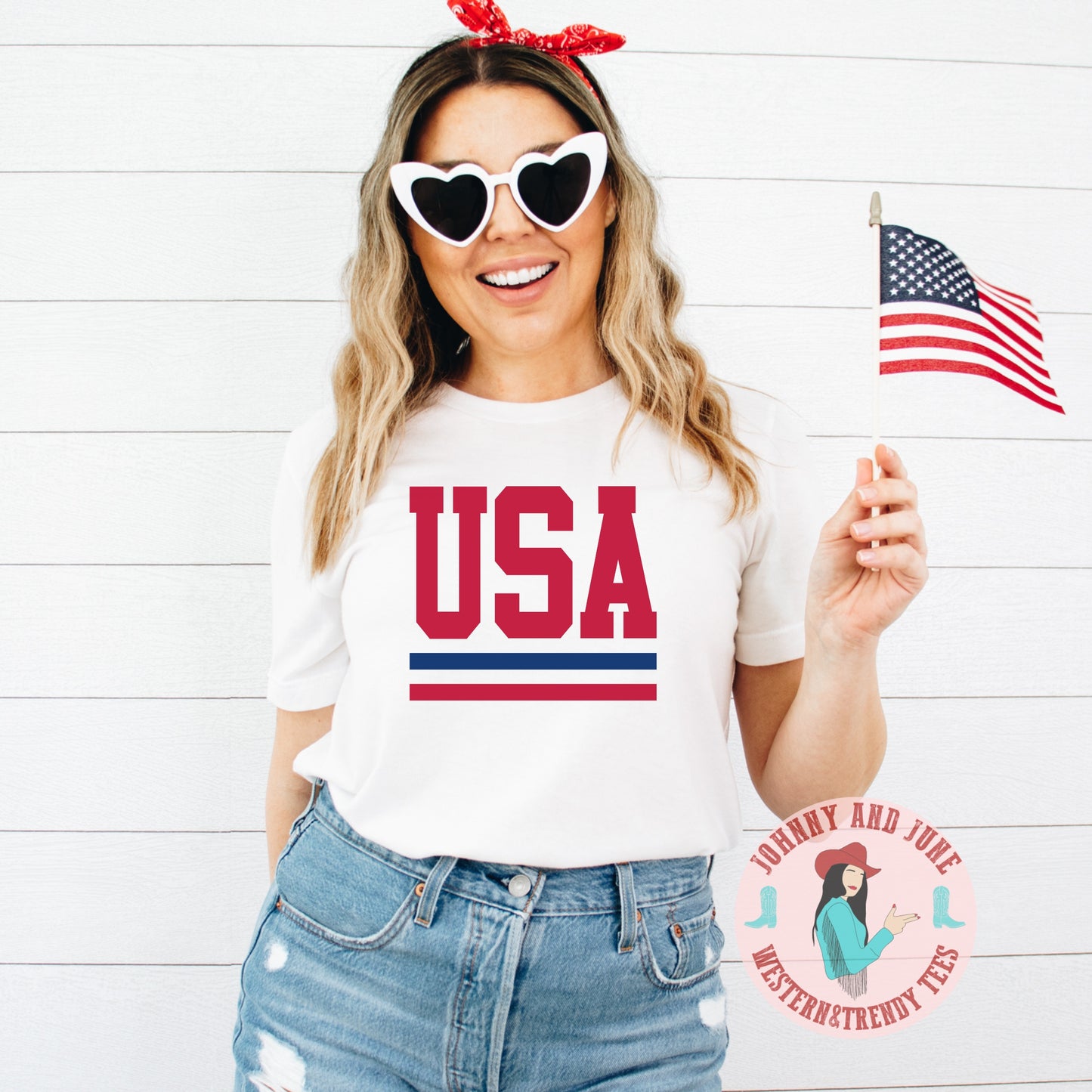 Retro USA Flag Shirt