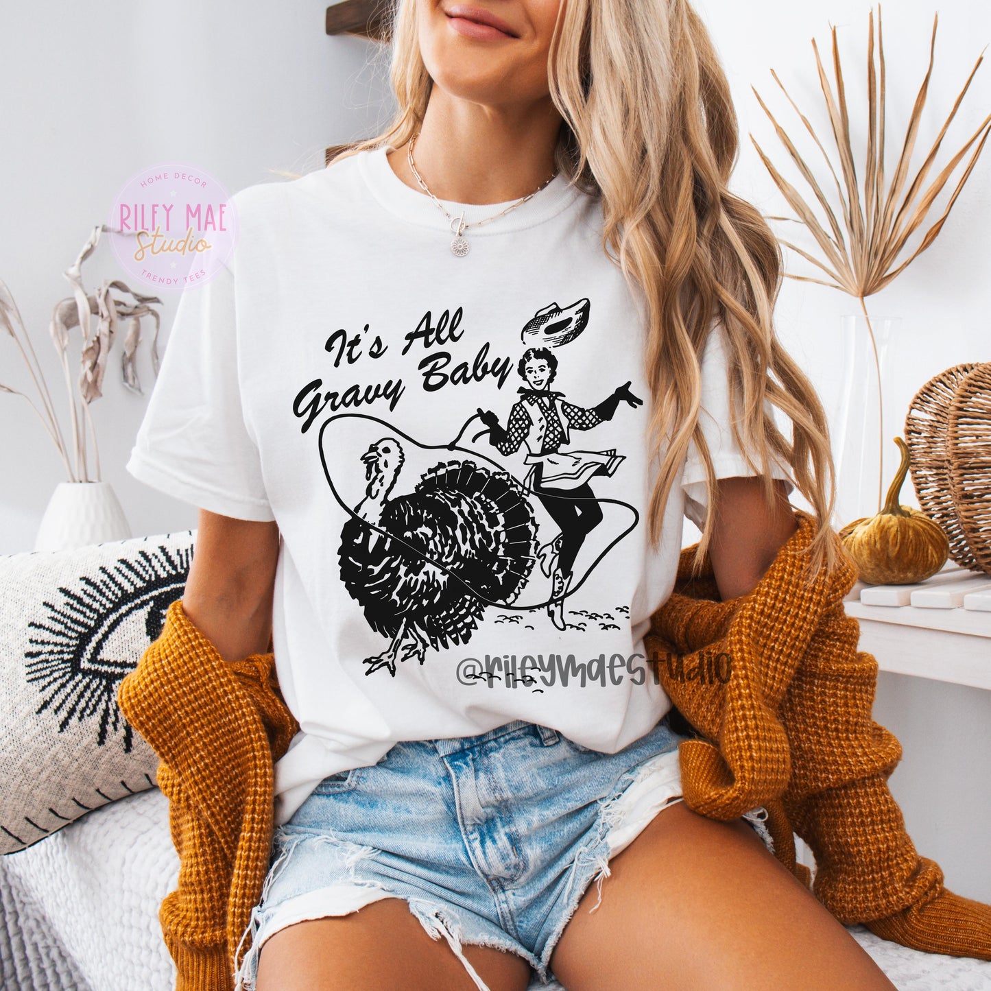 It's All Gravy Baby Thanksgiving Western Shirt