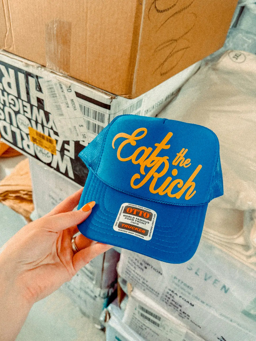 Underground Original Design: Eat The Rich, Western Trucker Hat