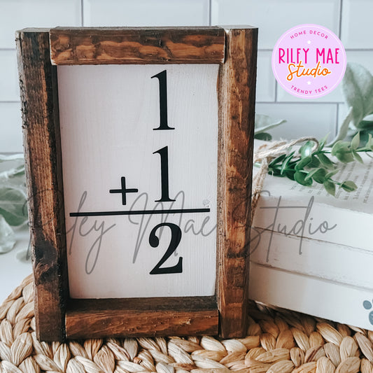 Custom Family Addition Sign