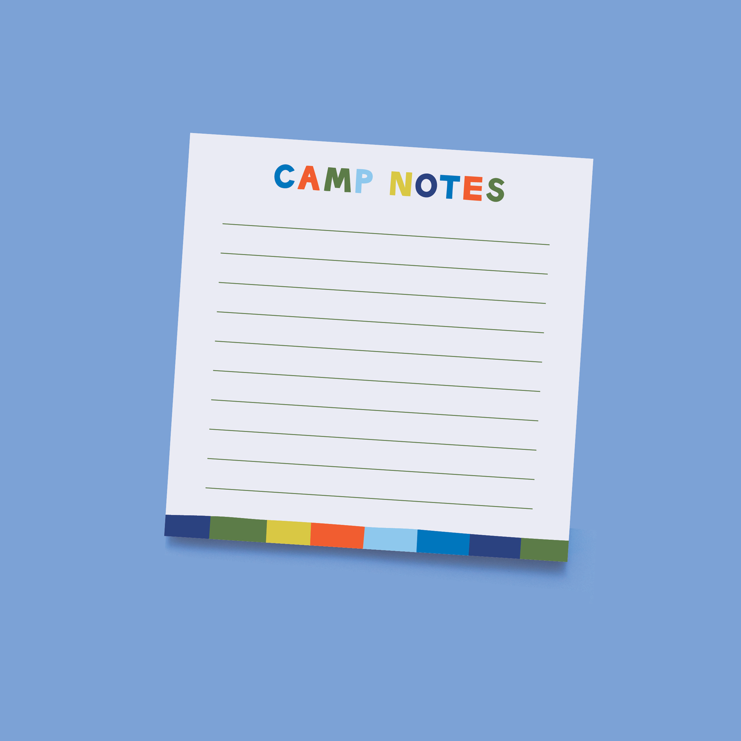 Camp Vibes Square Notepad