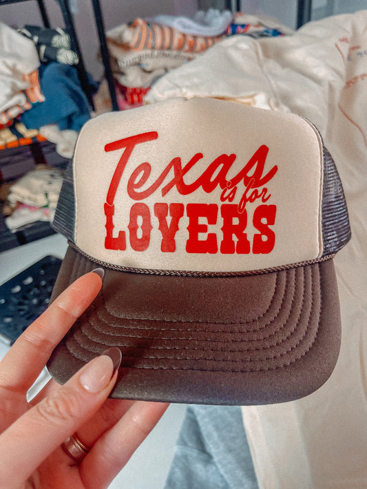 Underground Original Design: Texas is For Lovers, Western Trucker Hat