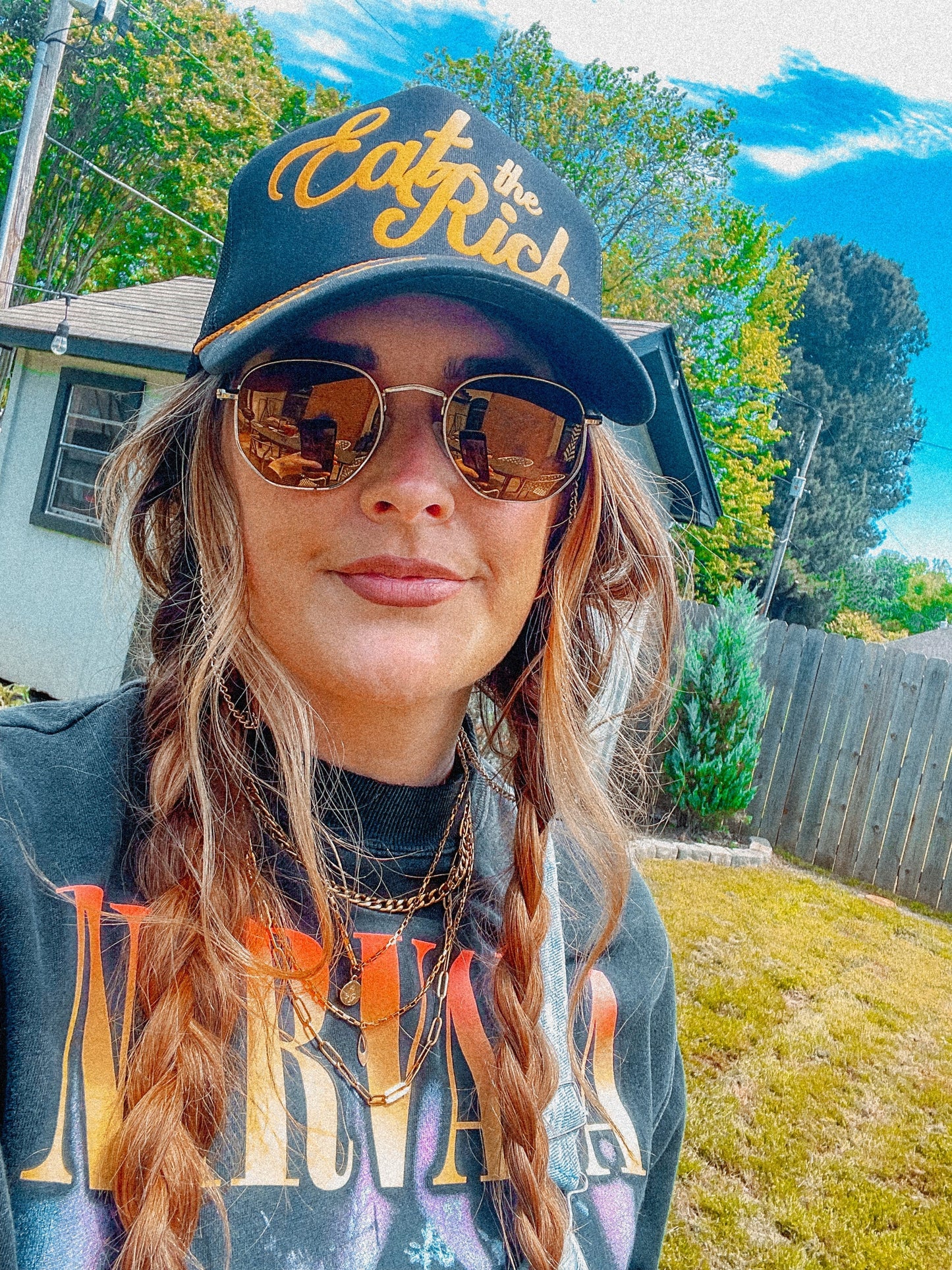 Underground Original Design: Eat The Rich, Western Trucker Hat