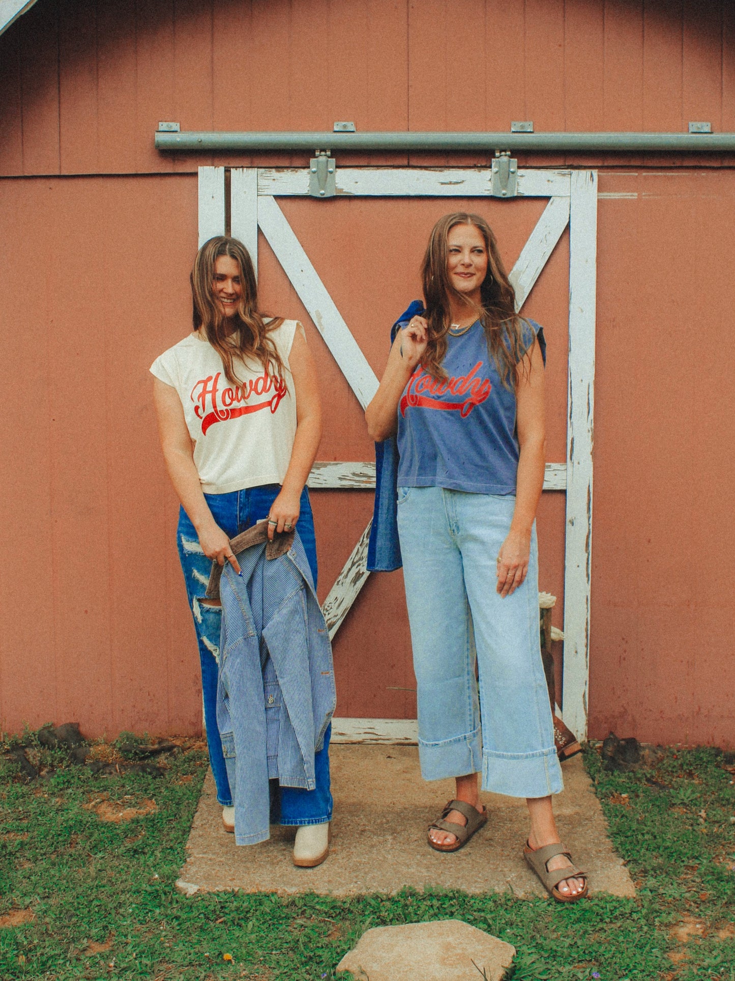 Underground Original Design: Howdy, Western Vintage Cropped Muscle Tank