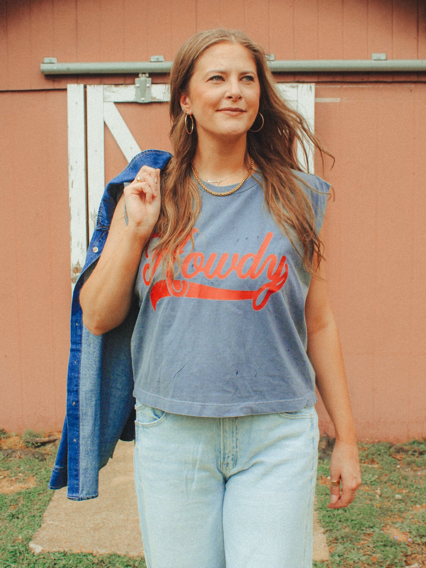 Underground Original Design: Howdy, Western Vintage Cropped Muscle Tank