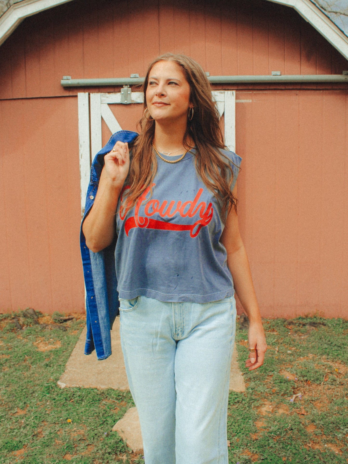 Underground Original Design: Howdy, Western Vintage Cropped Muscle Tank