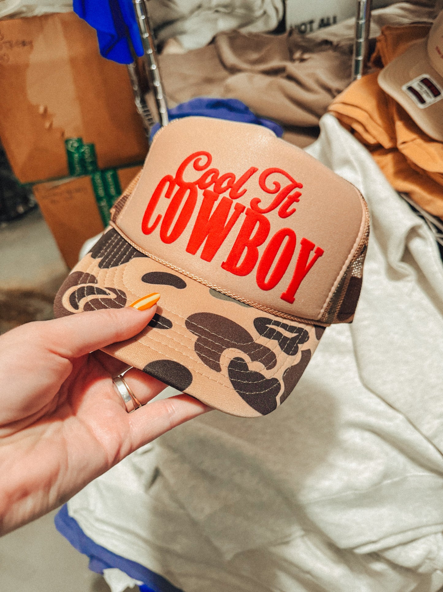 Underground Original Design: Cool It Cowboy, Western Trucker Hat