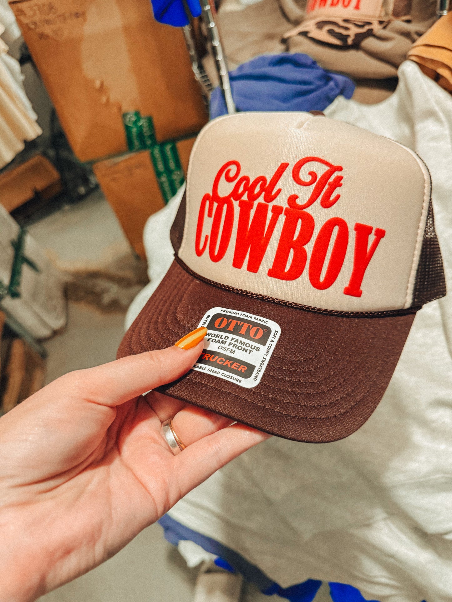 Underground Original Design: Cool It Cowboy, Western Trucker Hat