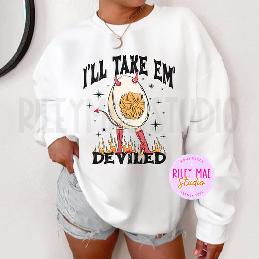 I'll Take Em Deviled Deviled Eggs Sweatshirt
