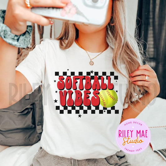 Gameday Vibes Softball Retro Shirt
