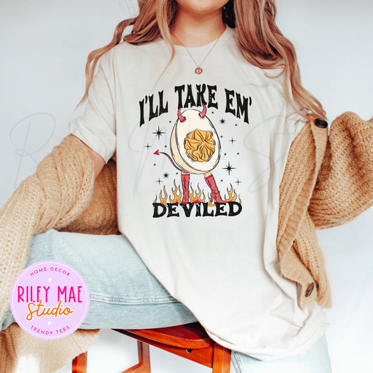 I'll Take Em Deviled Deviled Eggs Thanksgiving Shirt