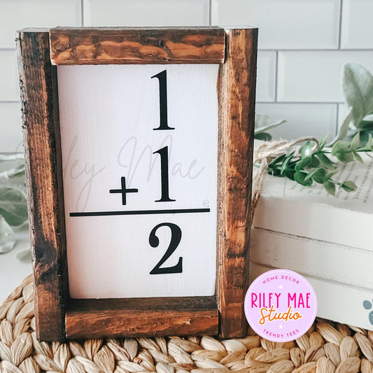 Custom Family Addition Sign