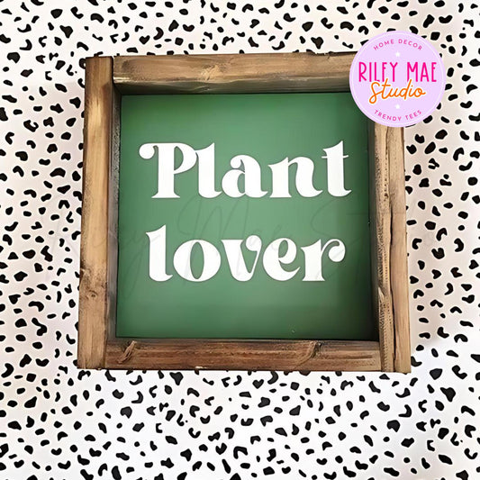 Plant Lover Retro Sign