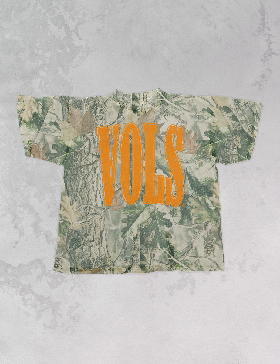 Underground Original Design: Camo 90's Tennessee VOLS Vintage Boxy TShirt
