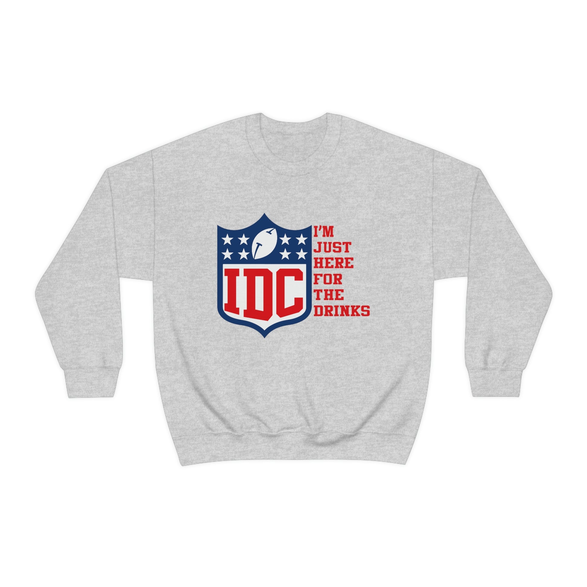 Idc Football Shirt Just Here For The Drinks T Shirts, Hoodies, Sweatshirts  & Merch