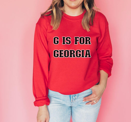 G Is For Georgia Gameday Sweatshirt