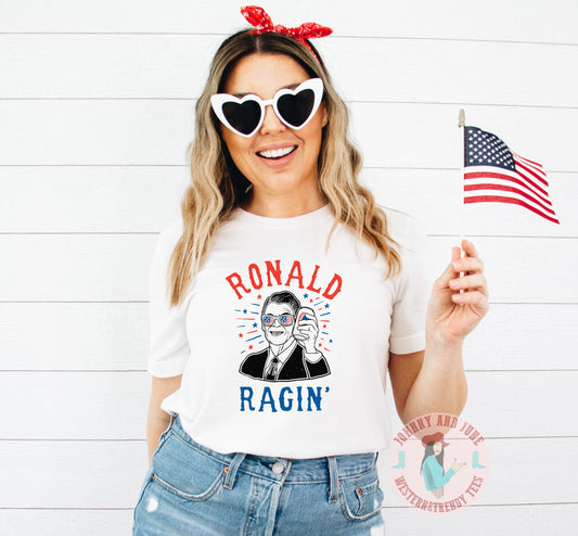 Ronald Ragin' Independence Day Drinking Tee